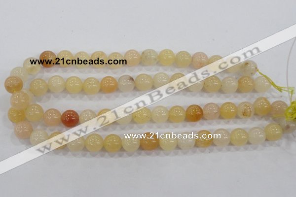 CHJ05 15.5 inches 12mm round honey jade stone beads wholesale