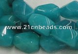 CHM05 16 inches 10*16mm freeform blue hemimorphite beads wholesale