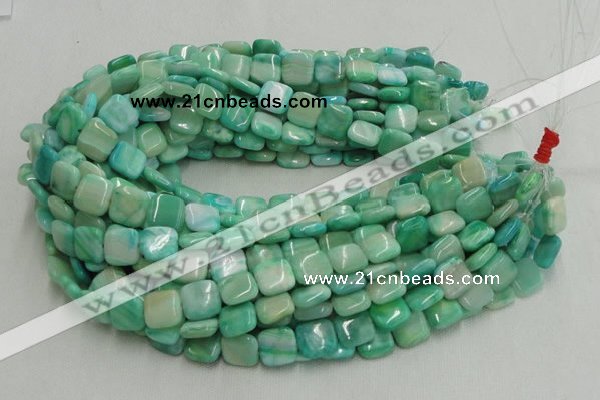 CHM08 16 inches 14*14mm square green hemimorphite beads wholesale