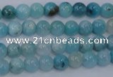 CHM200 15.5 inches 4mm round blue hemimorphite beads wholesale