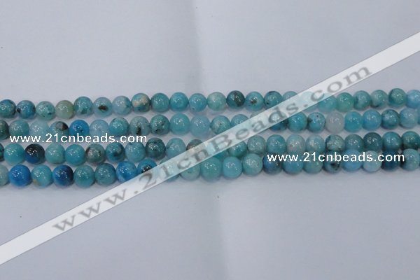 CHM202 15.5 inches 8mm round blue hemimorphite beads wholesale