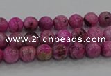 CHM220 15.5 inches 4mm round dyed hemimorphite beads wholesale