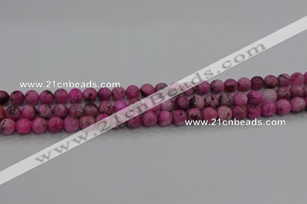 CHM221 15.5 inches 6mm round dyed hemimorphite beads wholesale