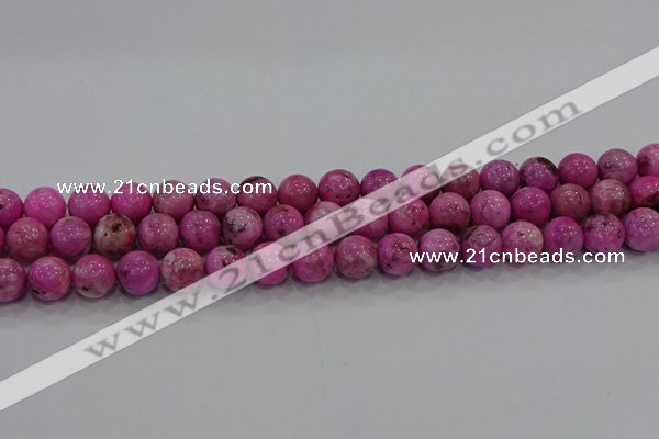 CHM223 15.5 inches 10mm round dyed hemimorphite beads wholesale