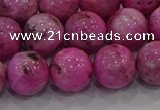 CHM225 15.5 inches 14mm round dyed hemimorphite beads wholesale