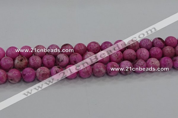 CHM225 15.5 inches 14mm round dyed hemimorphite beads wholesale