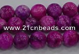 CHM230 15.5 inches 8mm round dyed hemimorphite beads wholesale