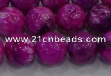 CHM233 15.5 inches 14mm round dyed hemimorphite beads wholesale