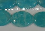 CHM28 15.5 inches 18*25mm oval blue hemimorphite beads wholesale