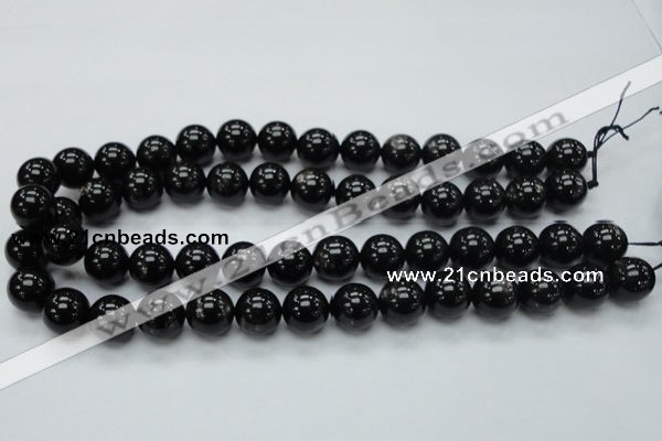 CHS02 15.5 inches 14mm round natural hypersthene gemstone beads