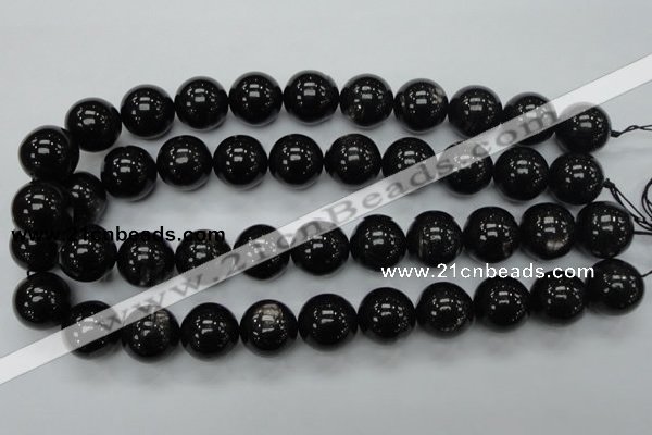 CHS04 15.5 inches 18mm round natural hypersthene gemstone beads