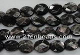 CHS11 15.5 inches 8*10mm faceted oval natural hypersthene beads