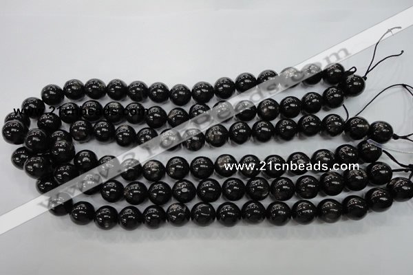 CHS53 15.5 inches 12mm round natural hypersthene beads