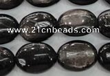 CHS74 15.5 inches 15*20mm oval natural hypersthene beads