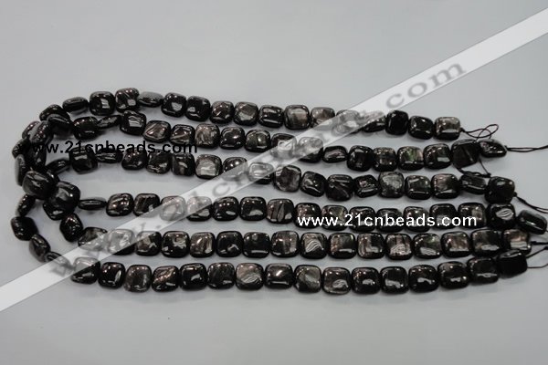 CHS80 15.5 inches 10*10mm square natural hypersthene beads