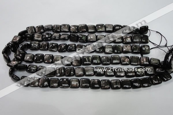 CHS81 15.5 inches 12*12mm square natural hypersthene beads