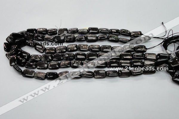 CHS89 15.5 inches 10*14mm rectangle natural hypersthene beads