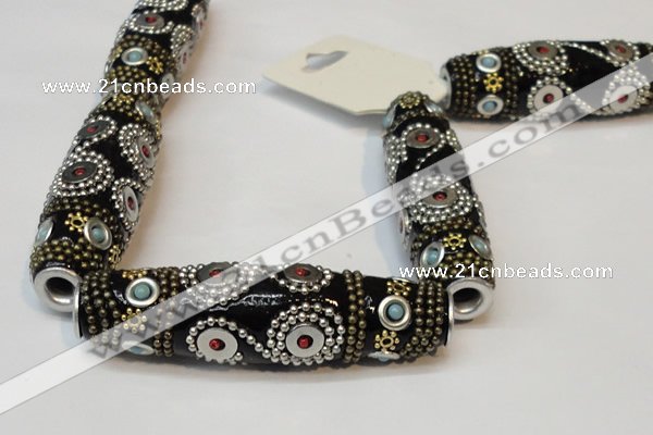 CIB04 17*60mm rice fashion Indonesia jewelry beads wholesale