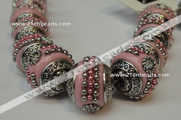 CIB111 18mm round fashion Indonesia jewelry beads wholesale