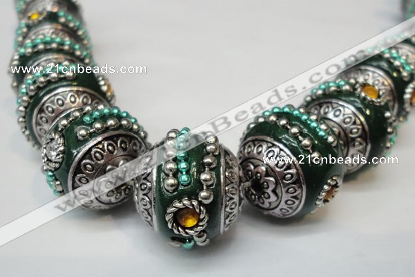 CIB113 18mm round fashion Indonesia jewelry beads wholesale