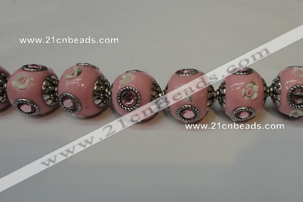 CIB120 19mm round fashion Indonesia jewelry beads wholesale