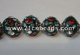 CIB121 19mm round fashion Indonesia jewelry beads wholesale