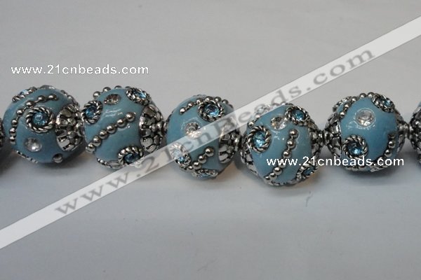 CIB123 19mm round fashion Indonesia jewelry beads wholesale