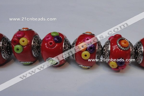 CIB150 21mm round fashion Indonesia jewelry beads wholesale