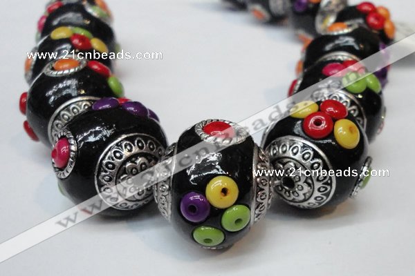 CIB154 21mm round fashion Indonesia jewelry beads wholesale