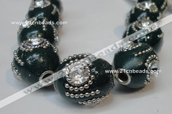 CIB161 19*22mm oval fashion Indonesia jewelry beads wholesale