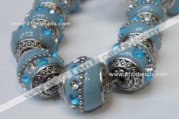 CIB170 19mm round fashion Indonesia jewelry beads wholesale