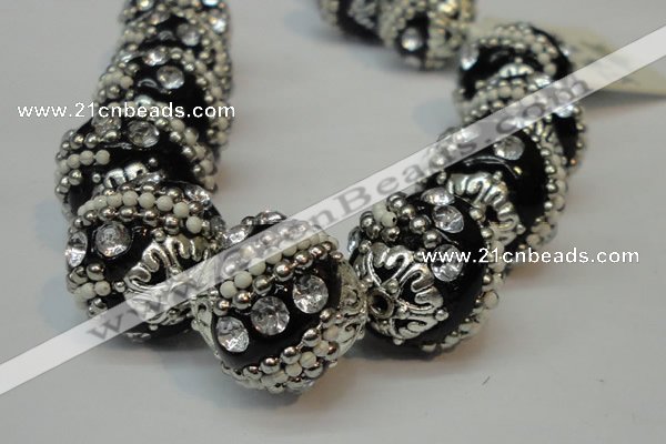 CIB181 18mm round fashion Indonesia jewelry beads wholesale