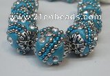 CIB182 18mm round fashion Indonesia jewelry beads wholesale