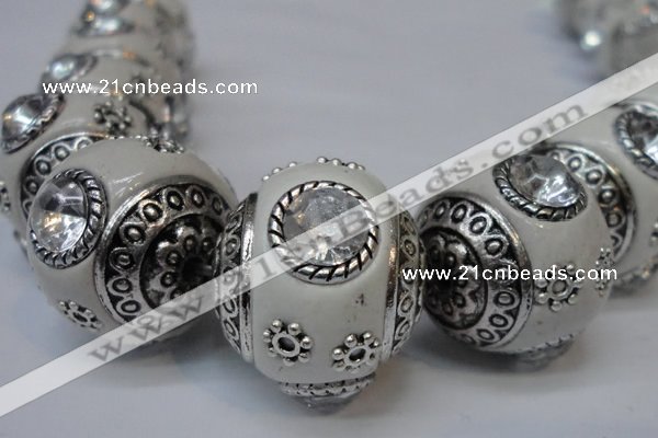 CIB190 19mm round fashion Indonesia jewelry beads wholesale