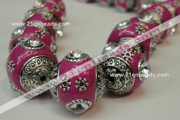 CIB192 19mm round fashion Indonesia jewelry beads wholesale