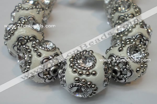 CIB200 19mm round fashion Indonesia jewelry beads wholesale