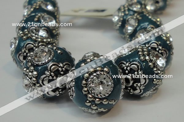 CIB201 19mm round fashion Indonesia jewelry beads wholesale