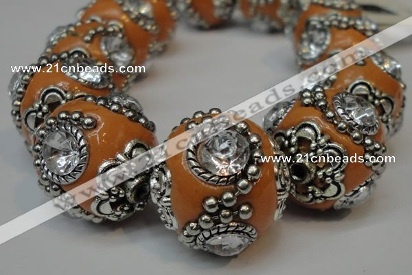 CIB202 19mm round fashion Indonesia jewelry beads wholesale