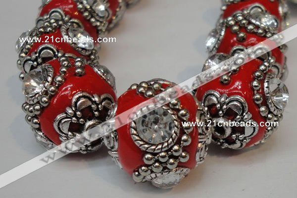 CIB203 19mm round fashion Indonesia jewelry beads wholesale