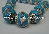 CIB211 17mm round fashion Indonesia jewelry beads wholesale