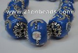 CIB212 17mm round fashion Indonesia jewelry beads wholesale