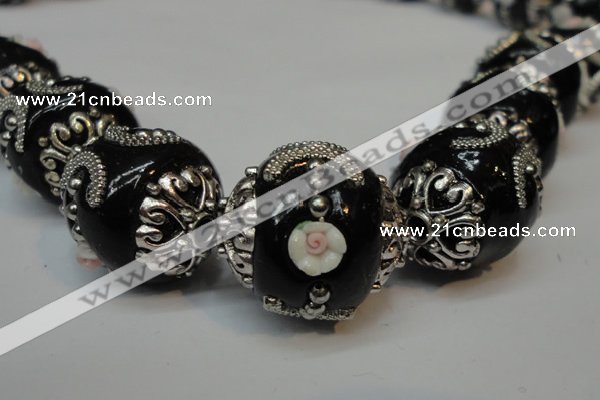 CIB213 17mm round fashion Indonesia jewelry beads wholesale