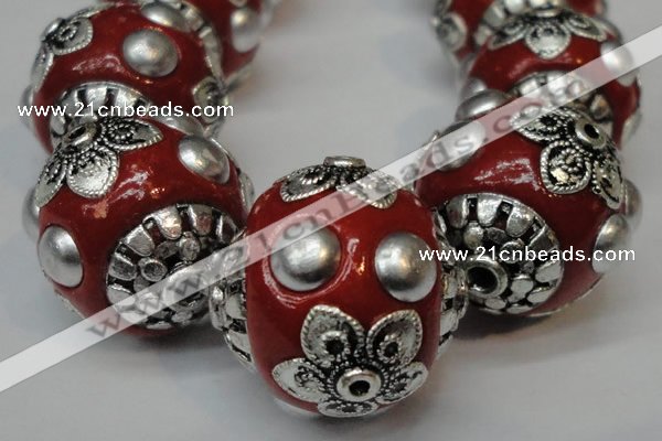 CIB221 18mm round fashion Indonesia jewelry beads wholesale