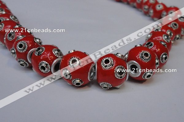 CIB230 13mm round fashion Indonesia jewelry beads wholesale