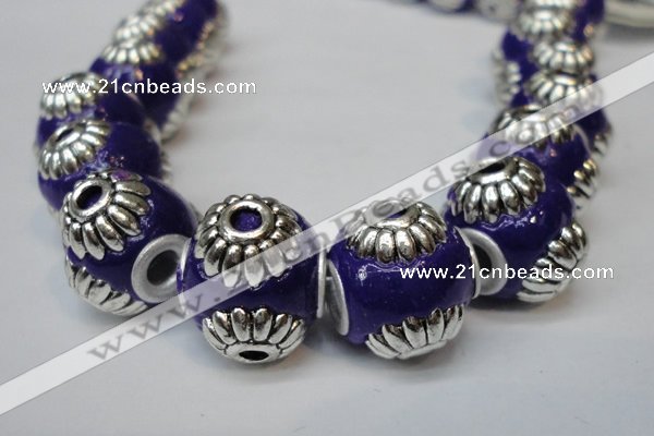 CIB232 14mm round fashion Indonesia jewelry beads wholesale