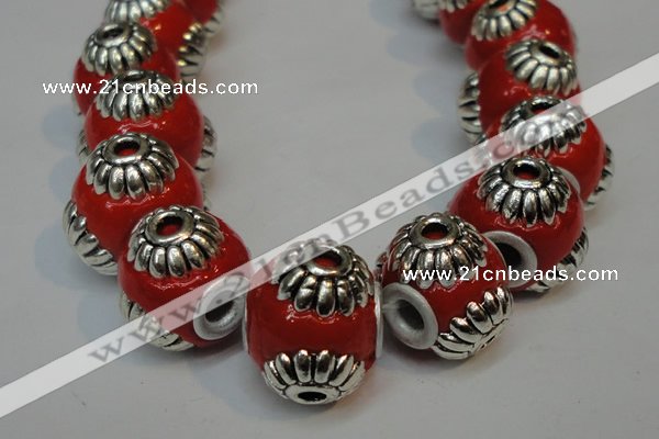 CIB234 14mm round fashion Indonesia jewelry beads wholesale