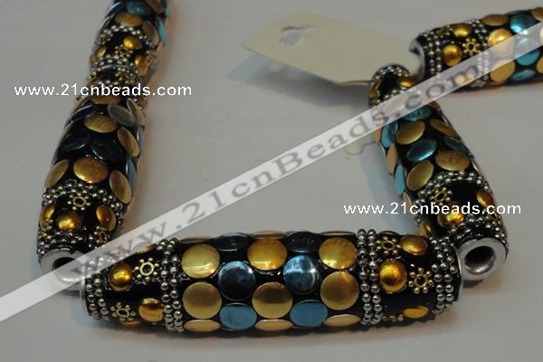 CIB24 17*60mm rice fashion Indonesia jewelry beads wholesale