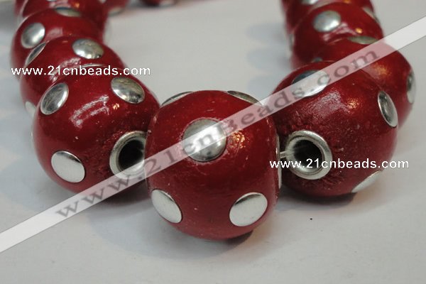 CIB240 18mm round fashion Indonesia jewelry beads wholesale