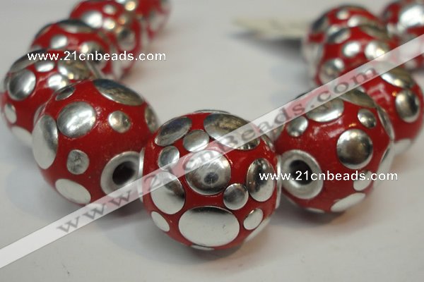 CIB248 18mm round fashion Indonesia jewelry beads wholesale