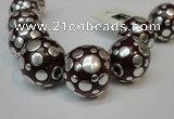 CIB251 22mm round fashion Indonesia jewelry beads wholesale